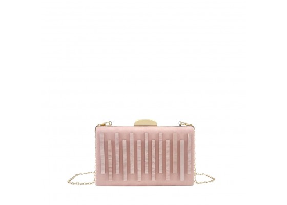 Bolso Clutch Efecto Ante